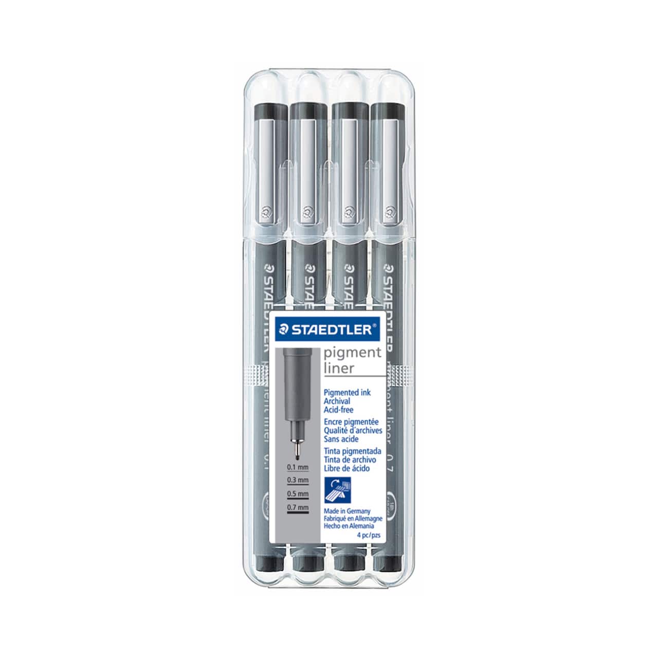 Staedtler® Pigment Liner Black 4 Pen Set
